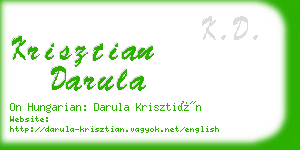 krisztian darula business card